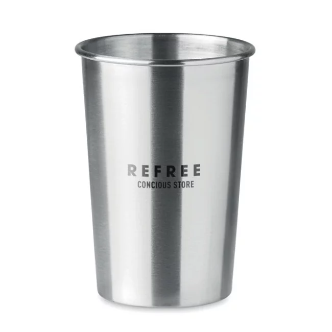 Gobelet publicitaire en acier BONGO 350 ml