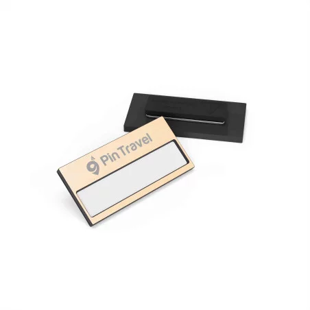 Badge aimanté nominatif publicitaire 