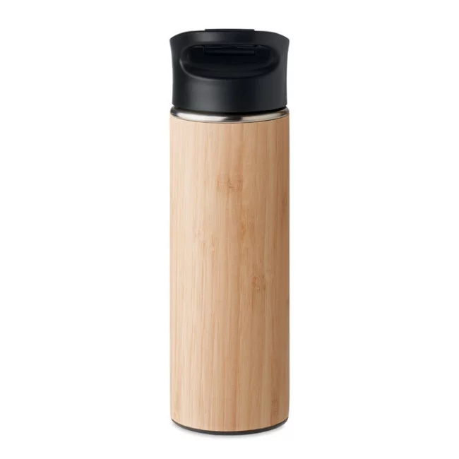 Bouteille à vide isolant en bambou Nanda 450 ml