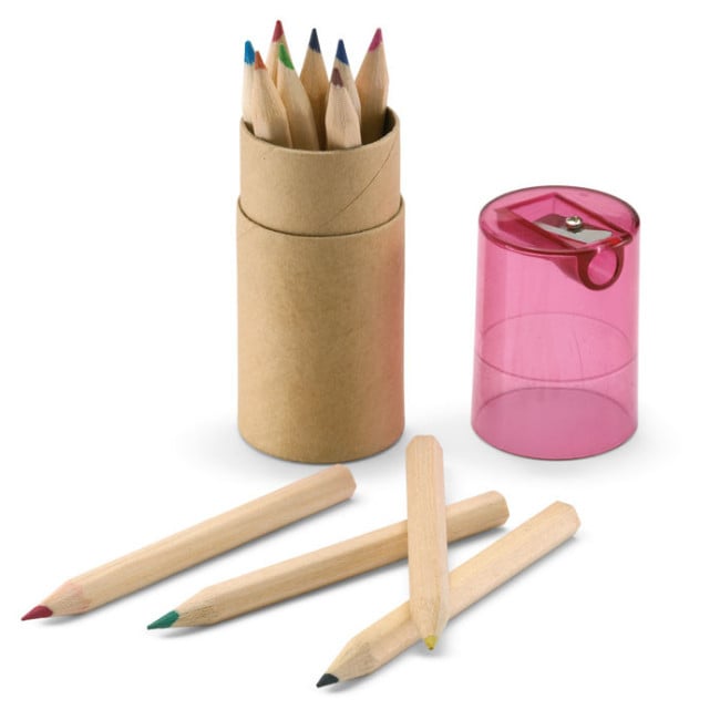 Set 12 crayons de couleurs publicitaire Lambut