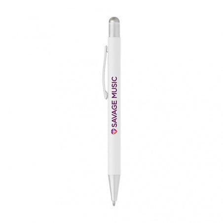Stylo publicitaire Bowie satin stylet Stylo publicitaire Bowie satin stylet - Blanc