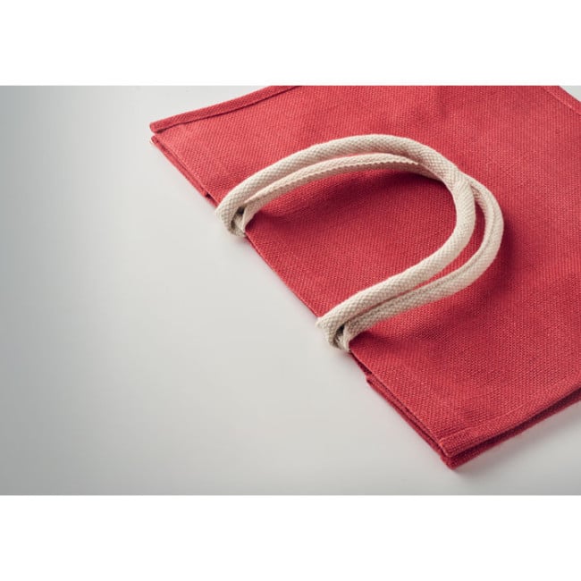 Sac shopping publicitaire en jute Aura 
