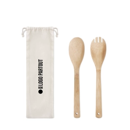 Couverts à salade en bambou...