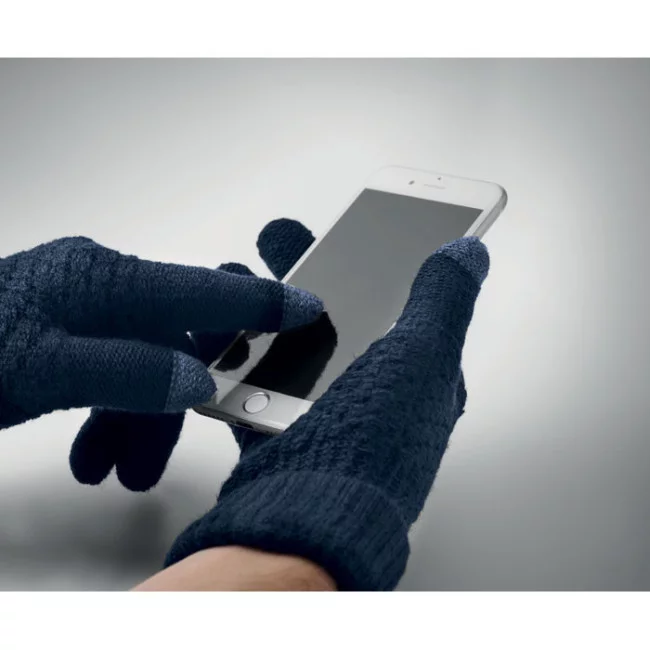 Gants tactiles tricotés publicitaires Takai