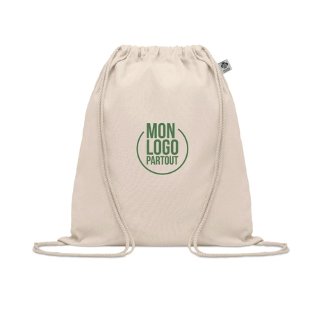 Sac à cordon publicitaire en coton Yuki 