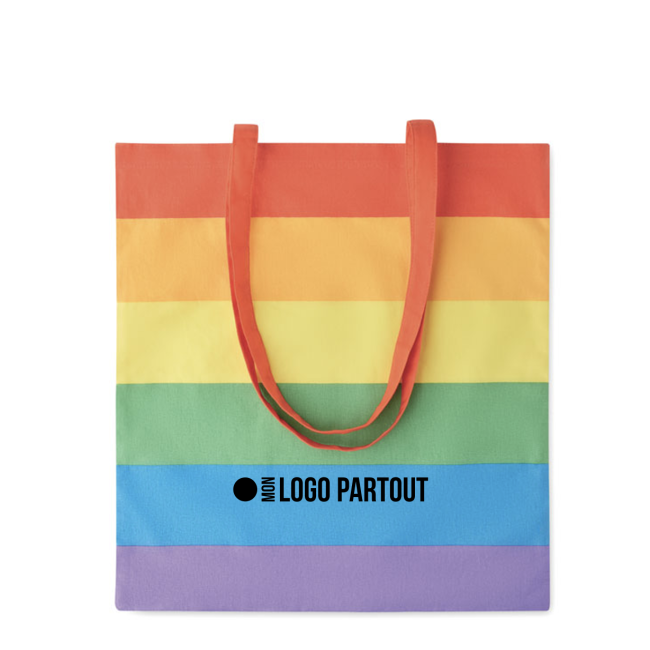 Sac shopping publicitaire Borealis Rainbow