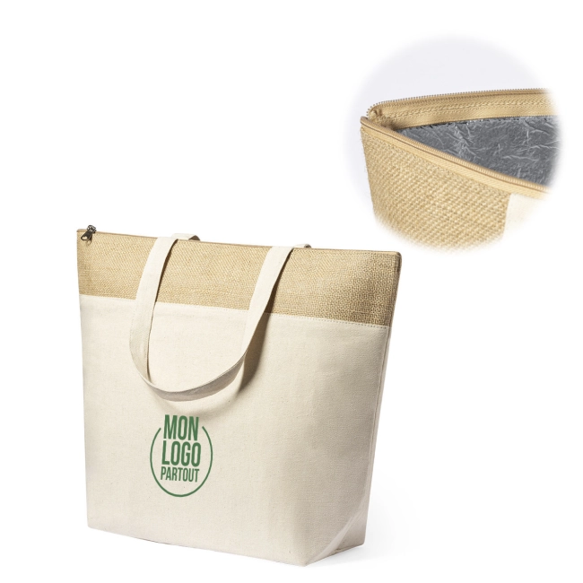 Sac en coton et jute publicitaire isotherme Linax