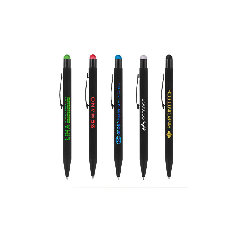 Stylo publicitaire Bowie Midnight stylet personnalisable Stylo publicitaire Bowie Midnight stylet personnalisable
