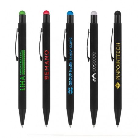 Stylo publicitaire Bowie Midnight stylet personnalisable Stylo publicitaire Bowie Midnight stylet personnalisable