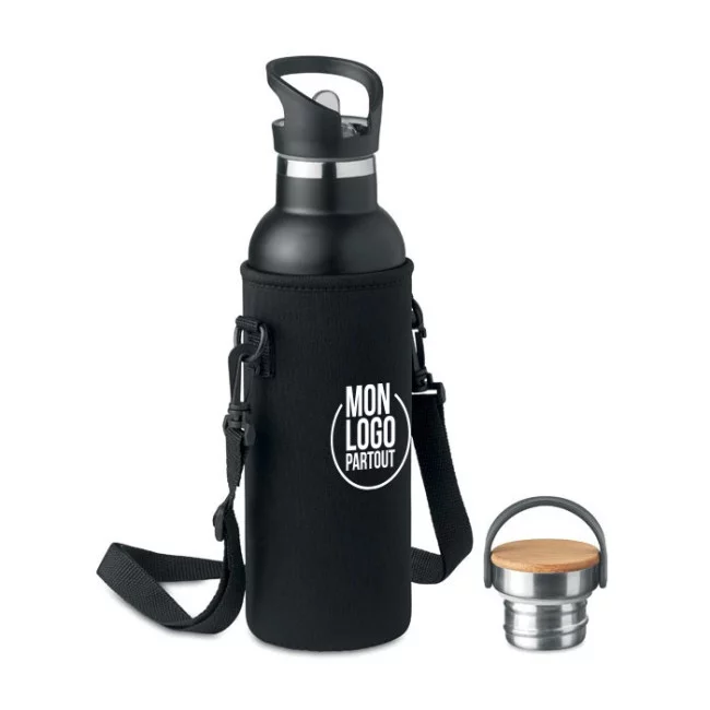 Gourde publicitaire en acier TIKSI 700 ml