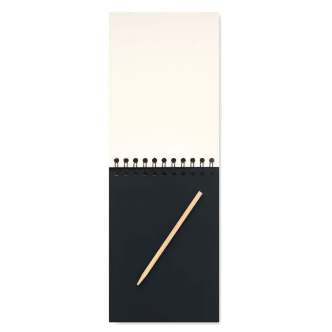 Carnet à gratter en kraft avec feuilles noires Black
