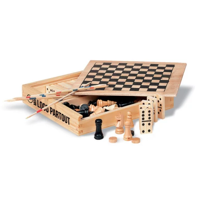Set Jeux de Société Publicitaire Woodbox