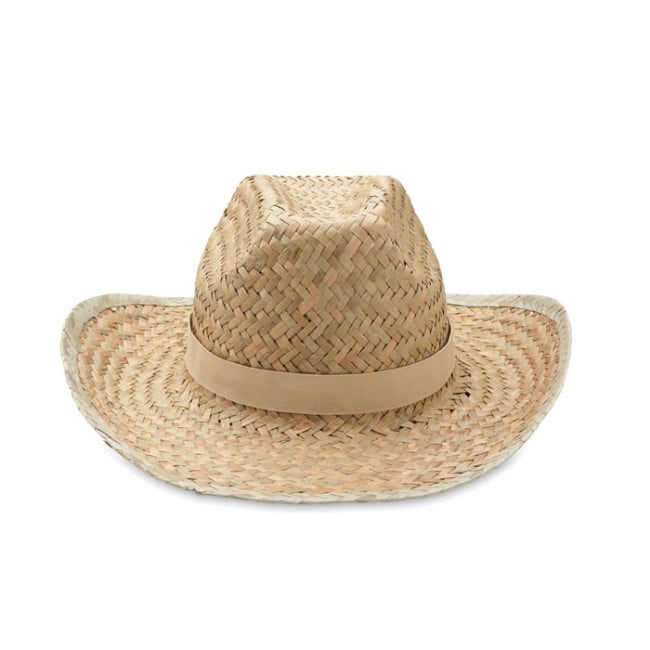 Chapeau cow-boy publicitaire en paille Texas