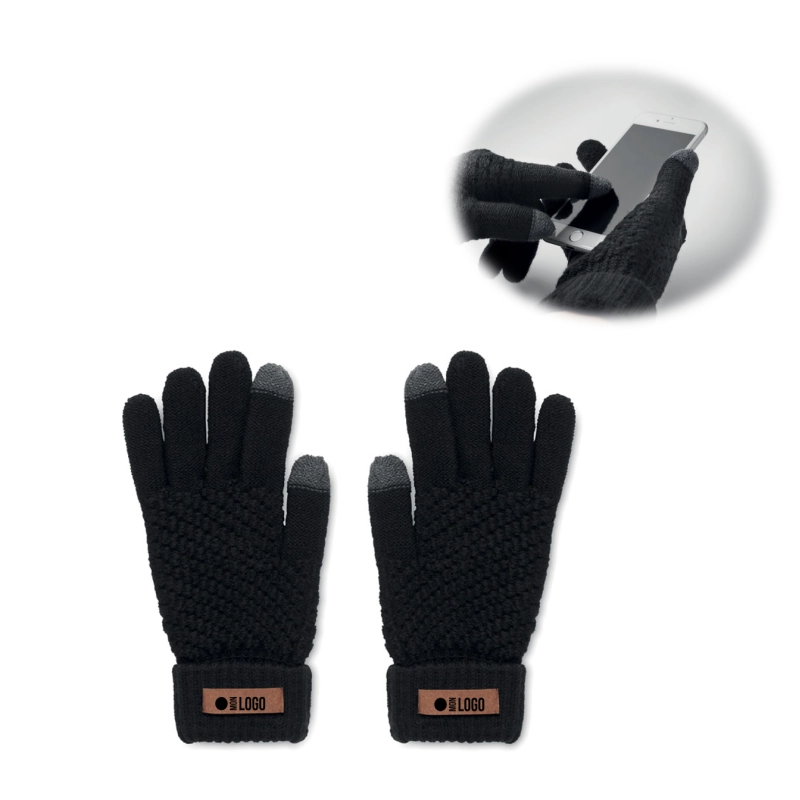 Gants tactiles tricotés...