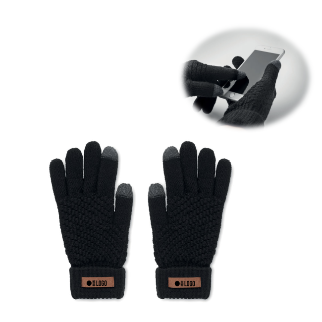 Gants tactiles tricotés publicitaires Takai