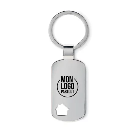 Porte-Clés Publicitaire Métal Motif Maison 