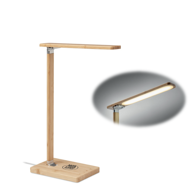 Lampe de bureau personnalisée en bambou Neat