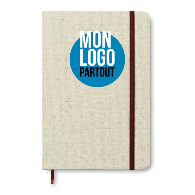 Carnet A5 Publicitaire Toile Ligné