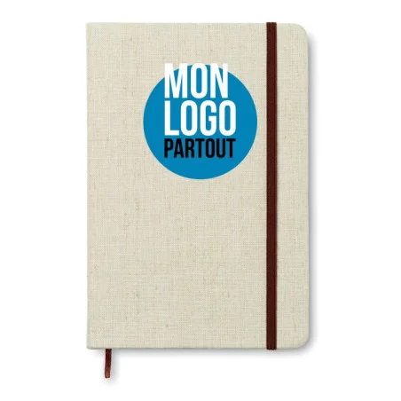 Carnet A5 Publicitaire Toile Ligné 