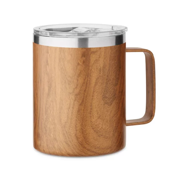 Mug en acier aspect bois Namib Mug 300 ml