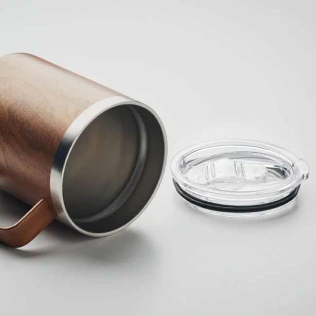 Mug en acier aspect bois Namib Mug 300 ml