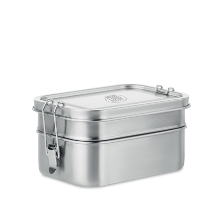 Lunch box acier personnalisable double 
