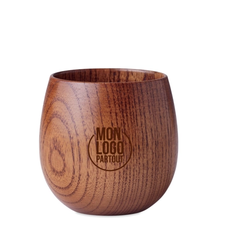 Tasse en chêne massif Ovalis 250 ml 