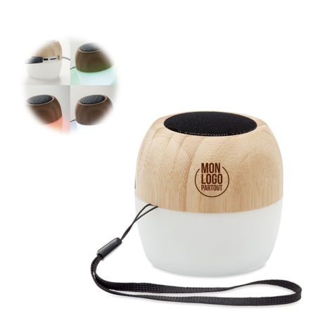 Haut-parleur sans fil publicitaire bambou Toppo 