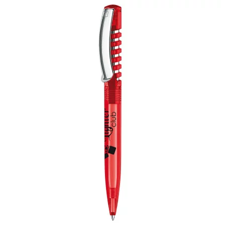 Stylo Personnalisé New Spring Clear Senator Stylo Personnalisé New Spring Clear Senator - Rouge 186 Personnalisé