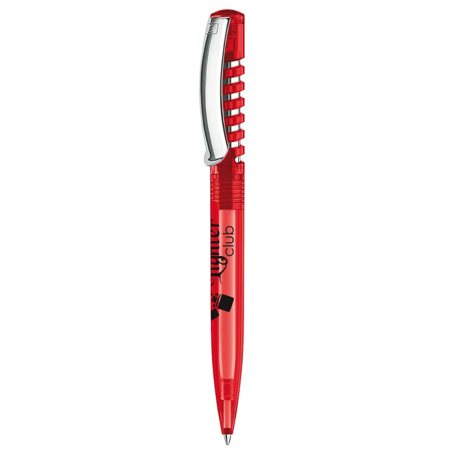Stylo Personnalisé New Spring Clear Senator - Rouge 186 Personnalisé