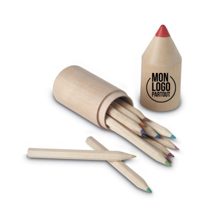 Set de 12 crayons personnalisable Coloret 