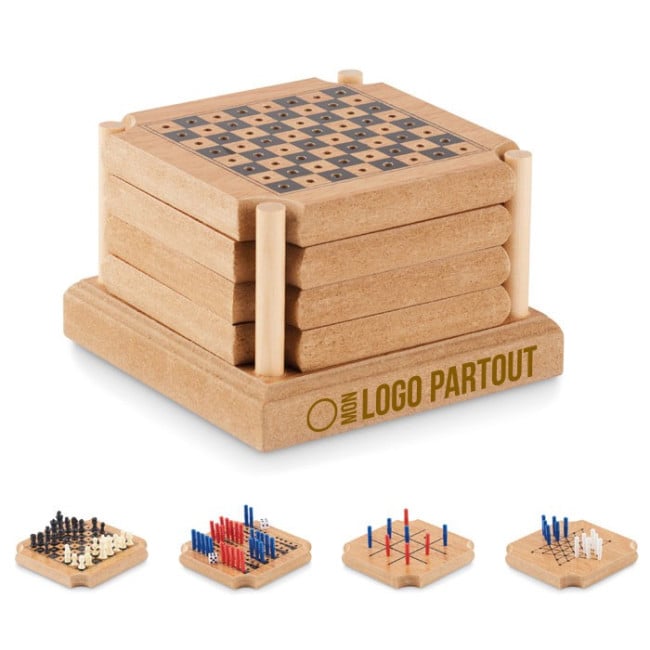 Set de 4 sous-verres en lièges Coastgame