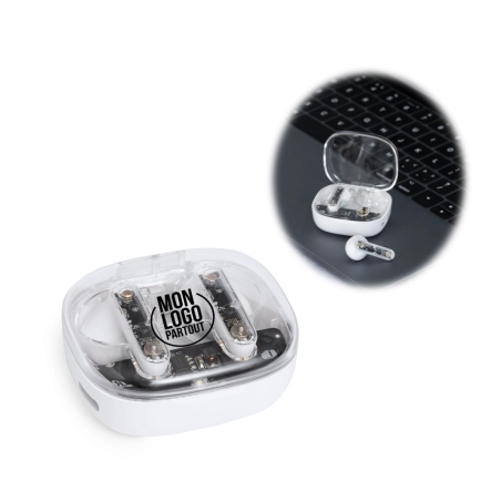 Écouteurs publicitaires design Webex 