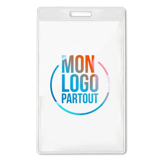 Porte Badge Personnalisable Souple Vertical A7