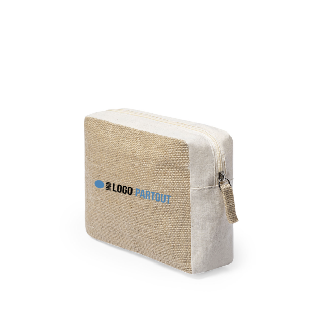 Trousse de toilette personnalisé en jute Ringok 