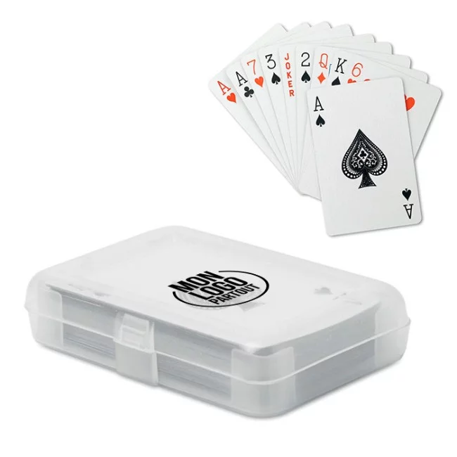 Jeu de cartes avec boîte personnalisable