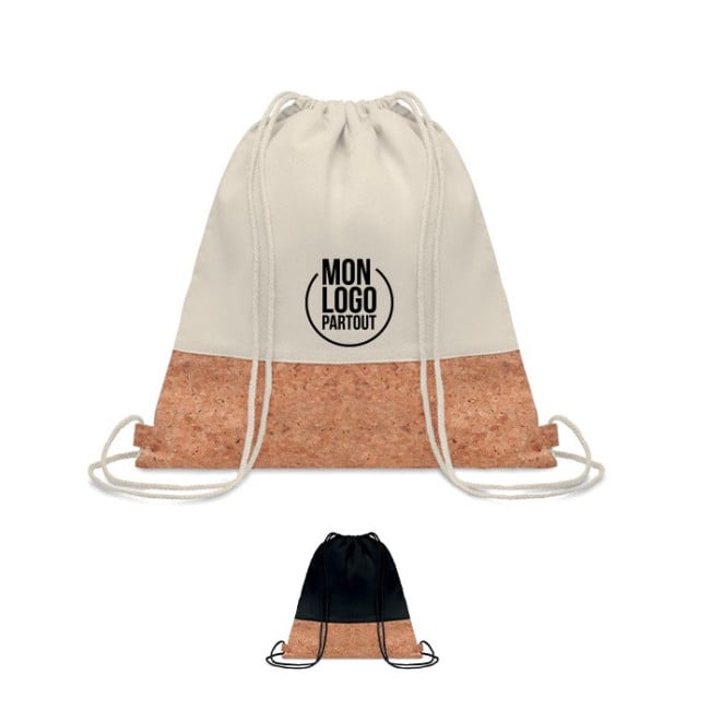 Sac cordon en Coton & Liège Personnalisable