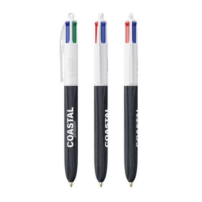 Stylo BIC ® 4 Couleurs Wood Style Lanyard 