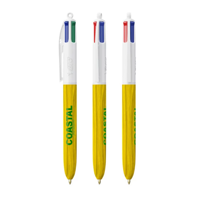 Stylo BIC ® 4 Couleurs Wood Style Lanyard 
