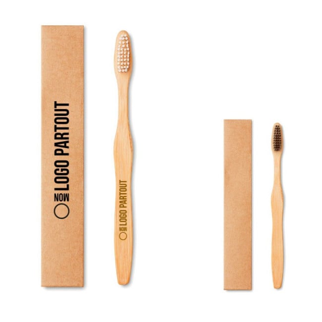 Brosse à dents en bambou personnalisable