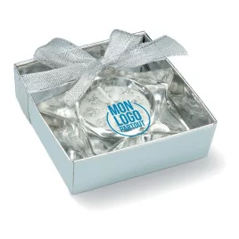 Bougeoir en verre décoratif...