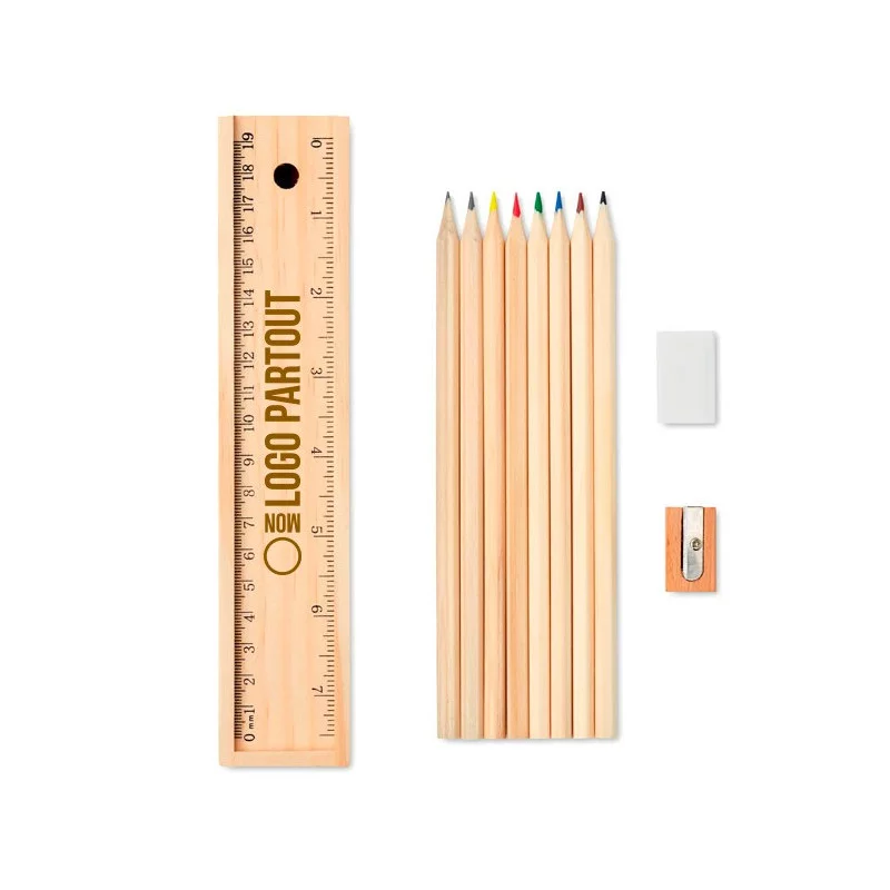 Set de crayon en bois Todo