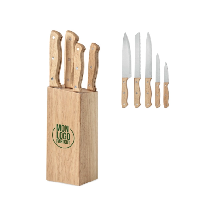 Set de 5 couteaux gourmet 
