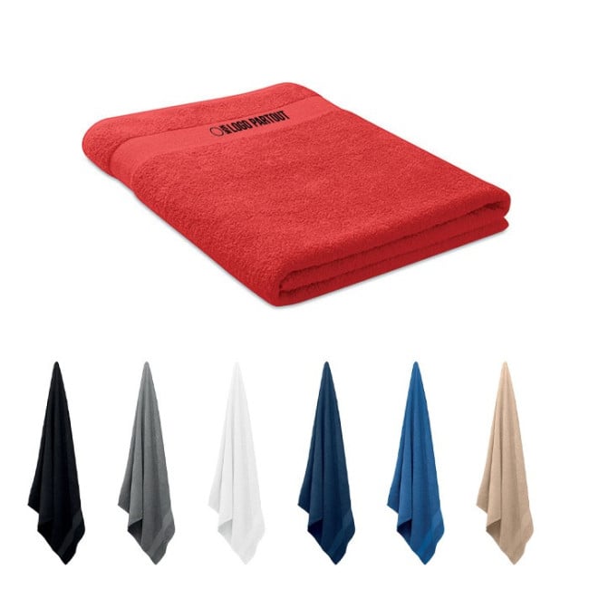 Serviette éponge en coton bio personnalisable MERRY 
