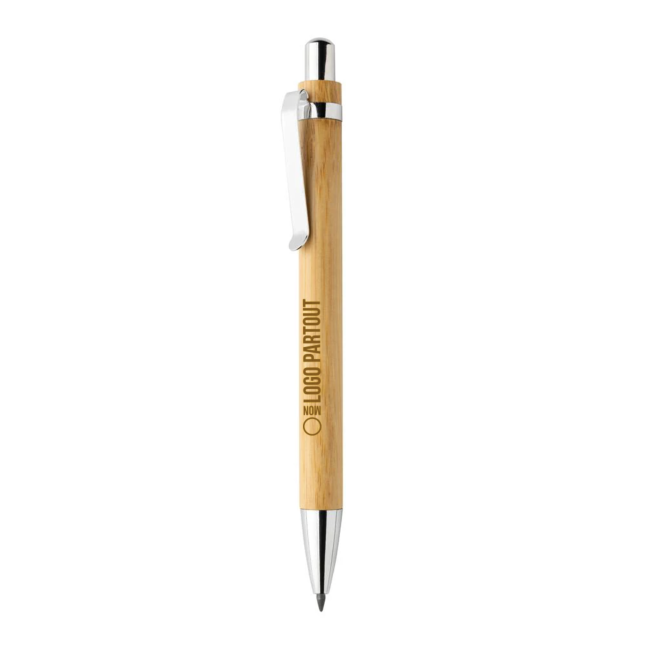 Stylo infini personnalisé en bambou Pynn