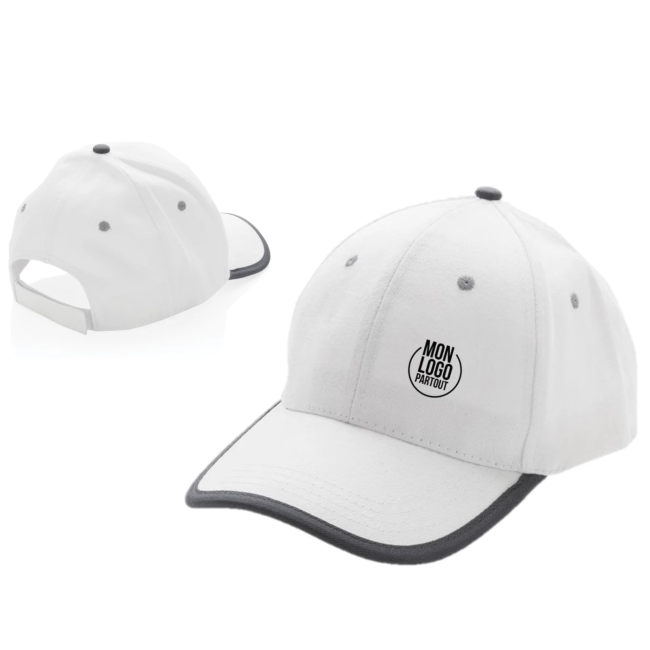 Casquette contraste personnalisable 6 panneaux Impact