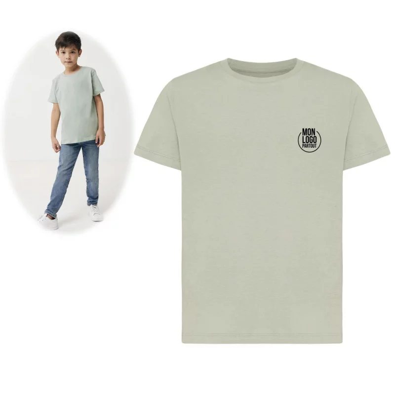 T-shirt enfant personnalisé en coton recyclé Iqoniq Koli 