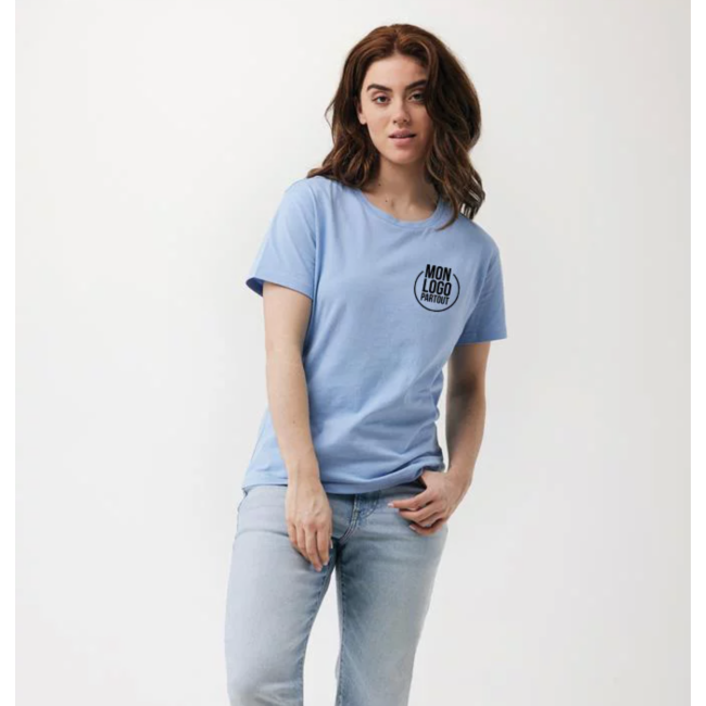 T-shirt femme personnalisé en coton recyclé Iqoniq Yala 