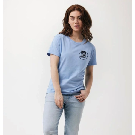 T-shirt femme personnalisé en coton recyclé Iqoniq Yala 