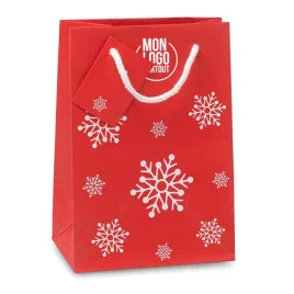 Sac cadeau flocons de neige...